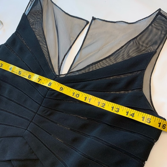 Eliza J Illusion Top Tiered Ruffle Dress 8 - Picture 6 of 7